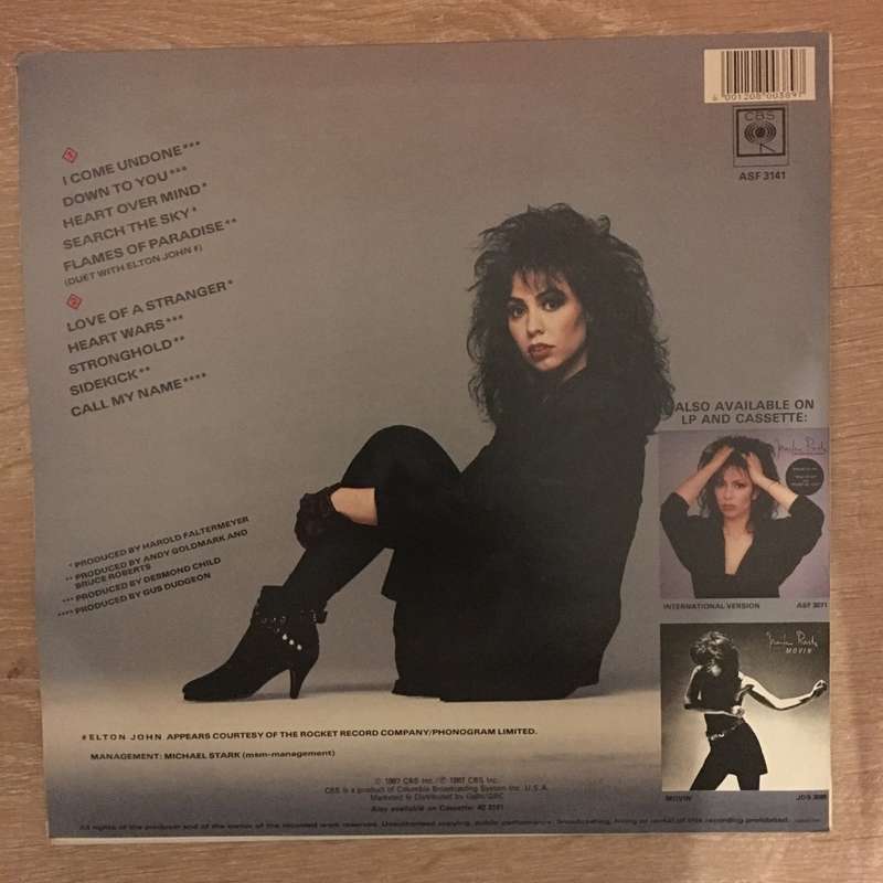 Jennifer Rush - Heart Over Mind - Vinyl LP Record - Very-Good+ Condition (VG+)