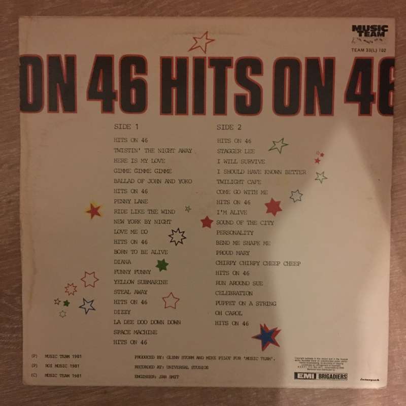 Hits on 46 - Vinyl LP Record - Very-Good+ Quality (VG+)