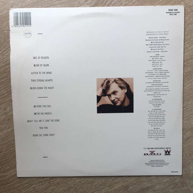 John Farnham  Age Of Reason - Vinyl LP Record (VG)