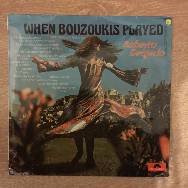 Roberto Delgado - When Bouzoukis Played - Vinyl LP Record - Opened  - Very-Good+ Quality (VG+)