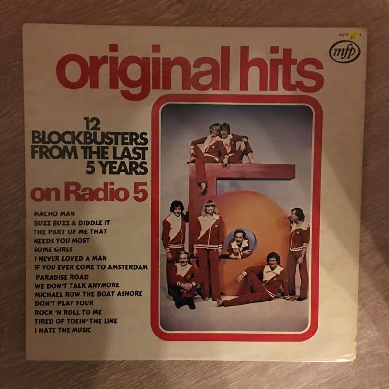 Radio 5 - Original Hits LP  - Vinyl LP Record - Opened  - Very-Good- Quality (VG-)