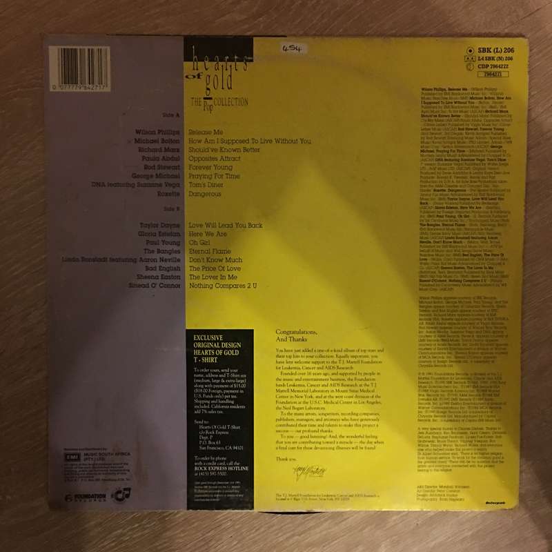 Various - Hearts of Gold - The Pop Collection - Original Artists - Vinyl LP Record - Opened  - Ve...