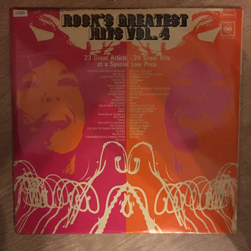 Rock's Greatest Hits - Vol 4 - 24 Original Hits - Vinyl LP Record - Opened  - Very-Good+ Quality ...