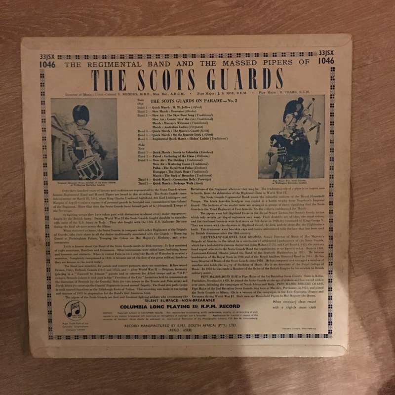 The Scots Guard On Parade - Vinyl LP Record - Opened  - Good Quality (G)