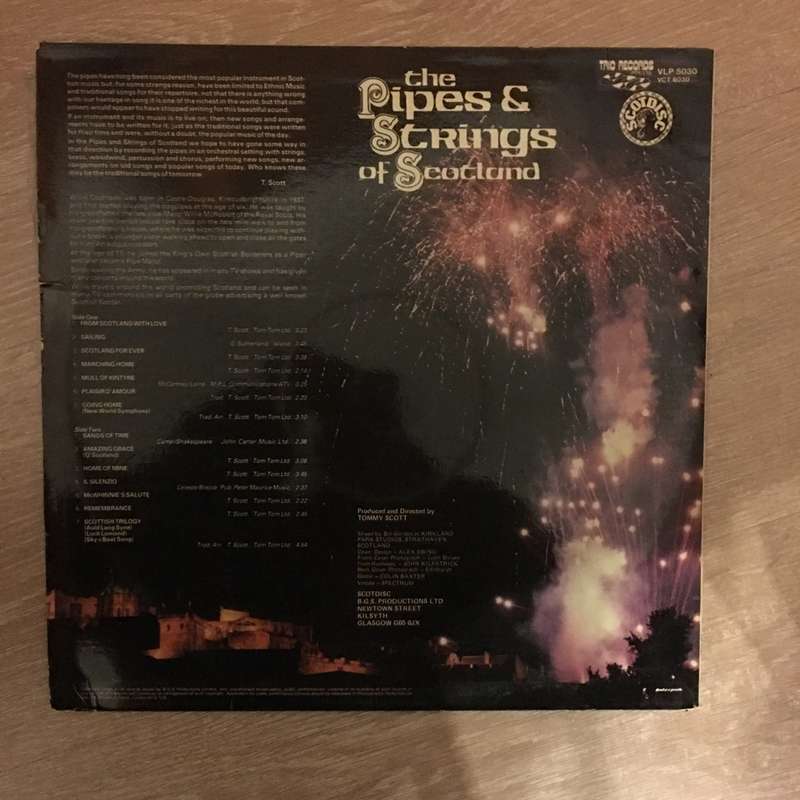 Tommy Scott's - Pipes and Strings Of Scotland -  Vinyl LP Record - Opened  - Very-Good Quality (VG)
