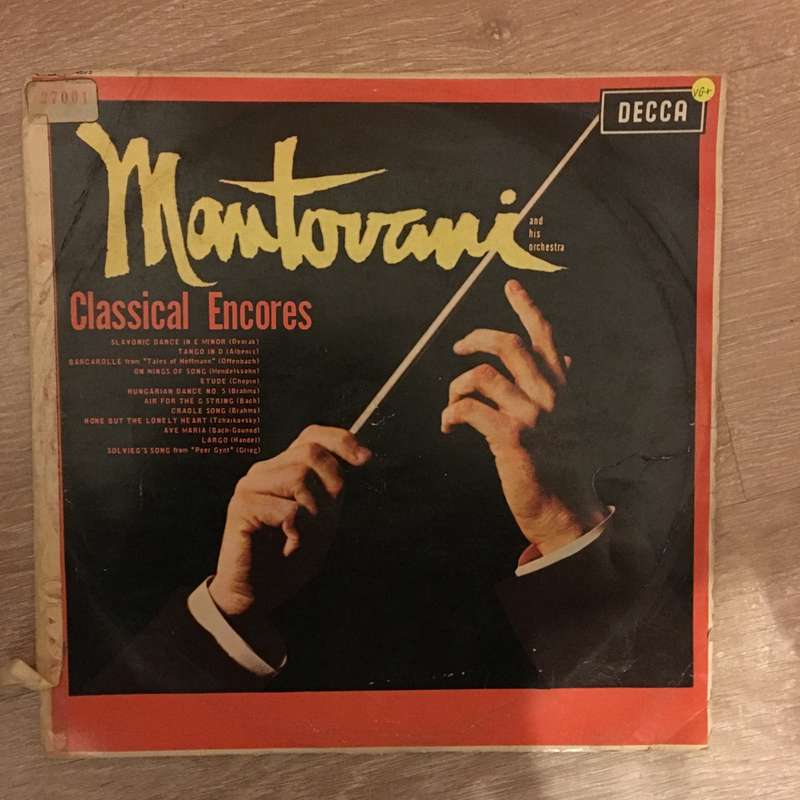 Mantovani - Classical Encores - Vinyl LP Record - Opened  - Very-Good+ Quality (VG+)