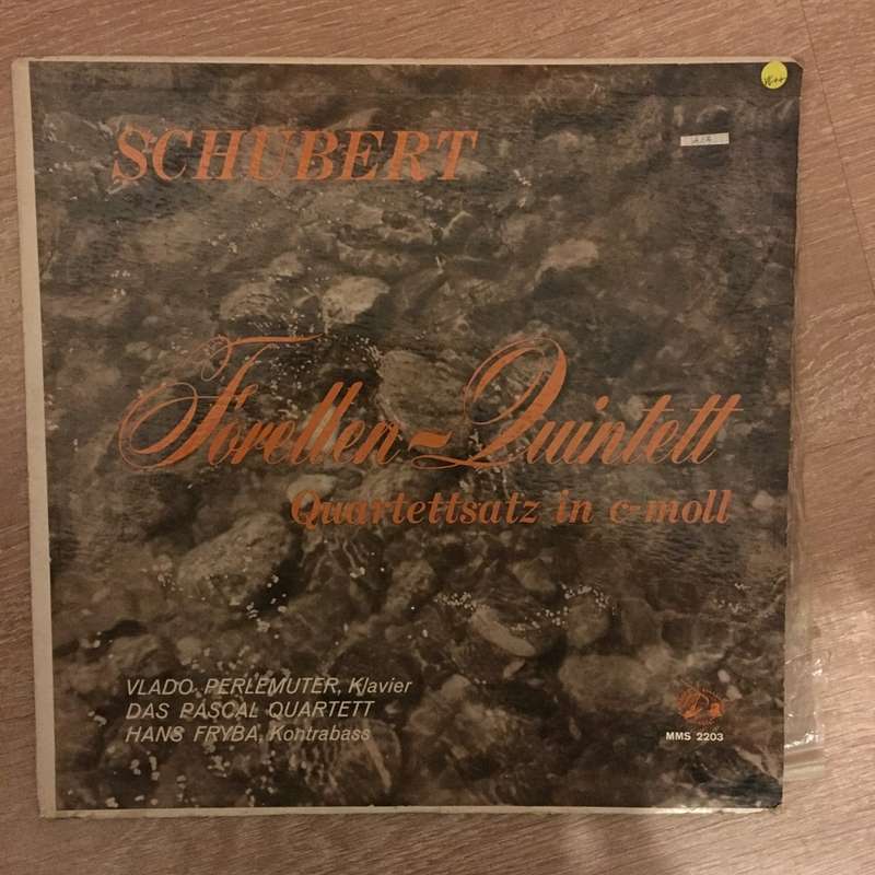 Schubert - Vlado Perlemuter -The Pascal String Quartet, Hans Fryba - Vinyl LP Record - Opened ...