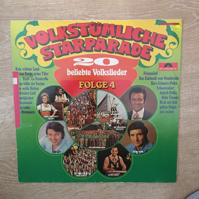 Various  Volkstumliche Starparade - Vinyl LP Record - Opened  - Very-Good+ Quality (VG+)
