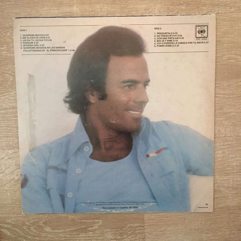 Julio Iglesias - Emociones - Vinyl LP Record - Opened  - Very-Good+ Quality (VG+)