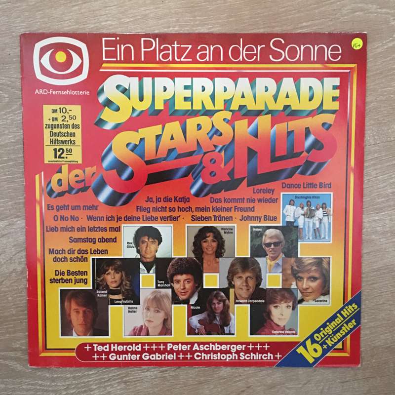 Various - Superade Stars & Hits  -  Vinyl LP Record - Opened  - Very-Good+ Quality (VG+)