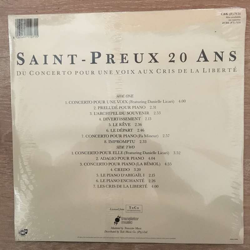 Saint Preux - 20 Ans - Vinyl LP - Sealed