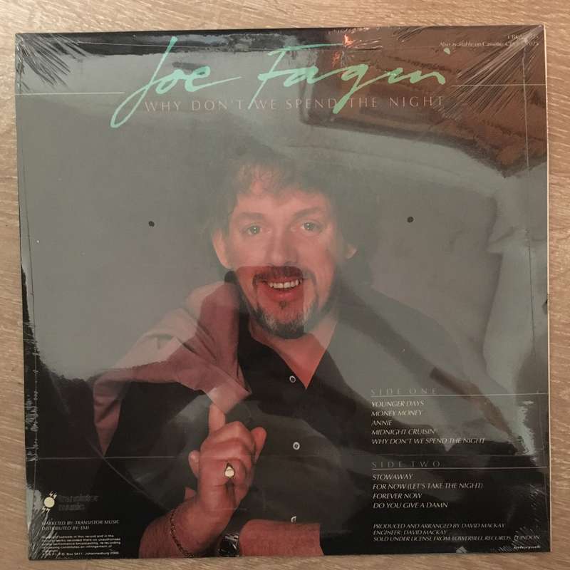 Joe Fagin - Why Don't We Spend The Night  - Vinyl LP - Sealed