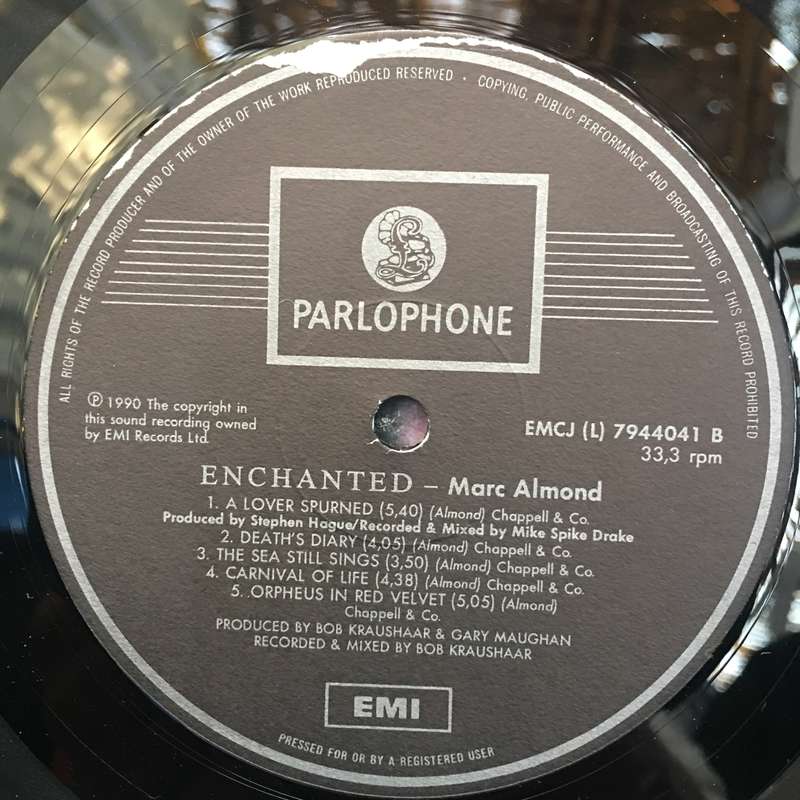 Marc Almond - Enchanted - Vinyl LP Record  - Opened  - Very-Good+ Quality (VG+)