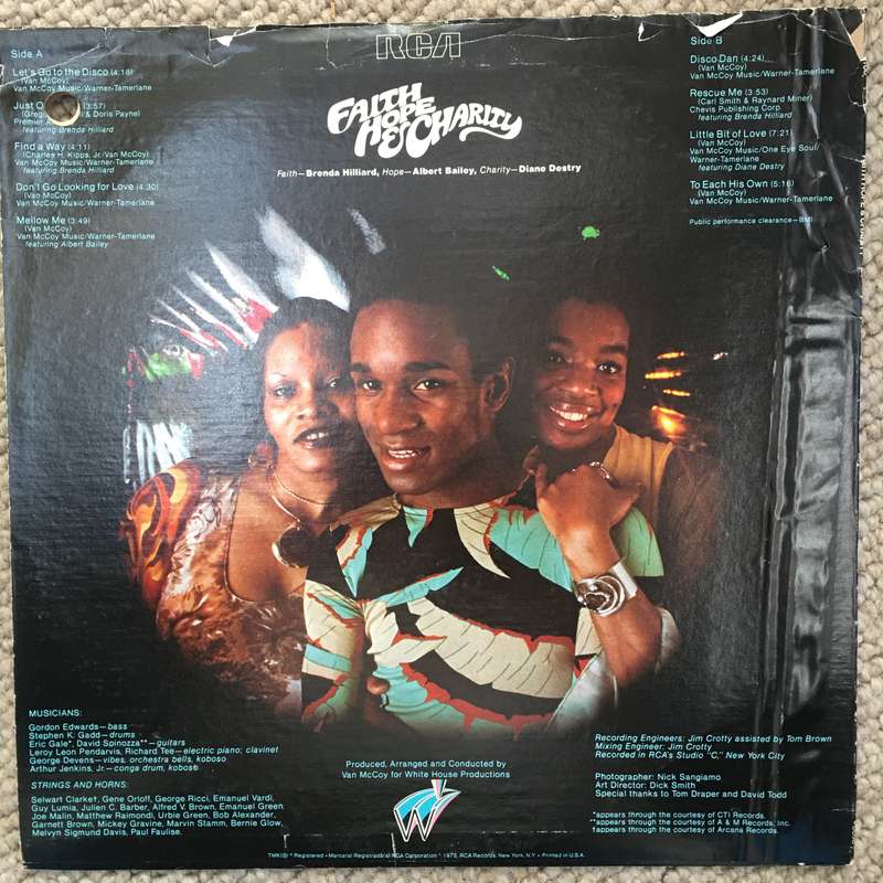 Faith, Hope & Charity  Faith, Hope & Charity - Vinyl LP Record - Opened  - Very-Good Qualit...