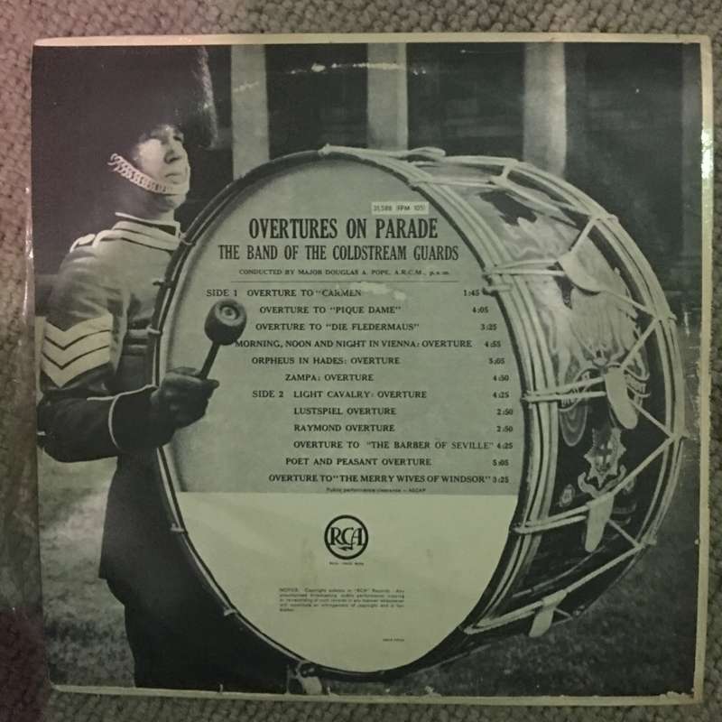 Overtures on Parade - The Band of the Coldstream Guards - Vinyl LP Record - Opened  - Very-Good Q...
