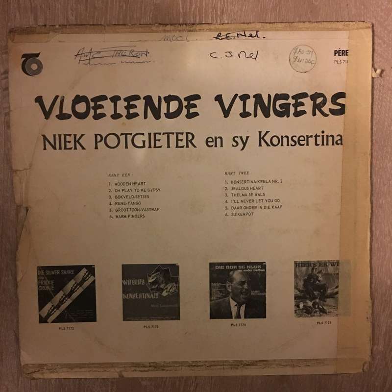 Niek Potgieter - Loeiende Vingers - Vinyl LP Record - Opened  - Good+ Quality (G+)