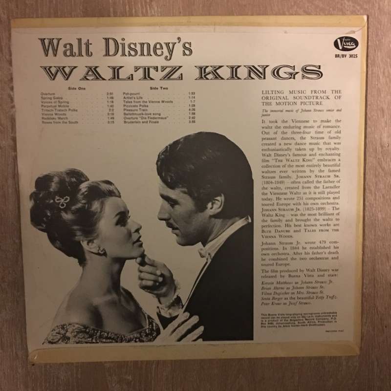 Walt Disney - Waltz Kings (From Original Soundtrack) - Vinyl LP Record (VG)