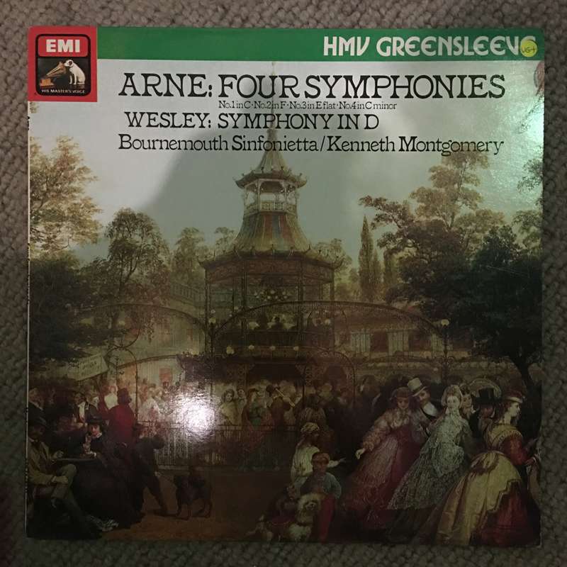 Thomas Arne, Samuel Wesley, Bournemouth Sinfonietta, Kenneth Montgomery - Symphony in D - Viny...