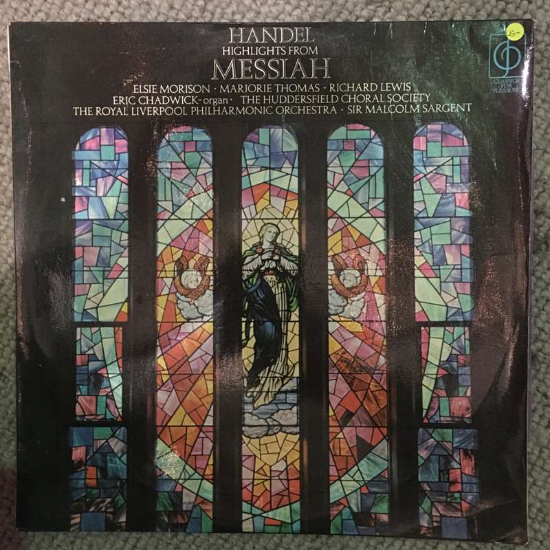 Handel - Highlights from Messiah ... - Vinyl LP Record - Opened  - Very-Good- Quality (VG-)
