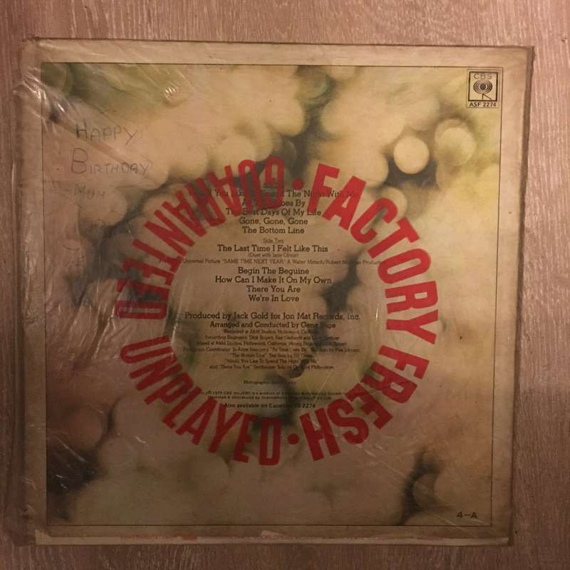 Johnny Mathis - The Best Days Of My Life - Vinyl LP Record - Opened  - Very-Good Quality (VG)
