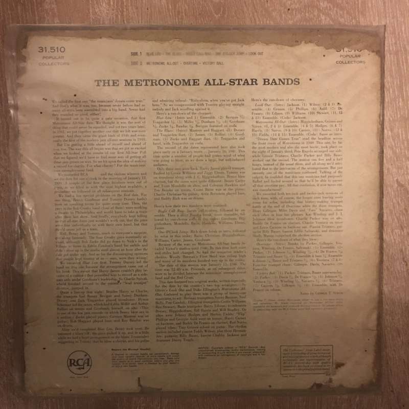 The Metronome All Stars Bands  - Vinyl LP Record - Very-Good- Quality (VG+)
