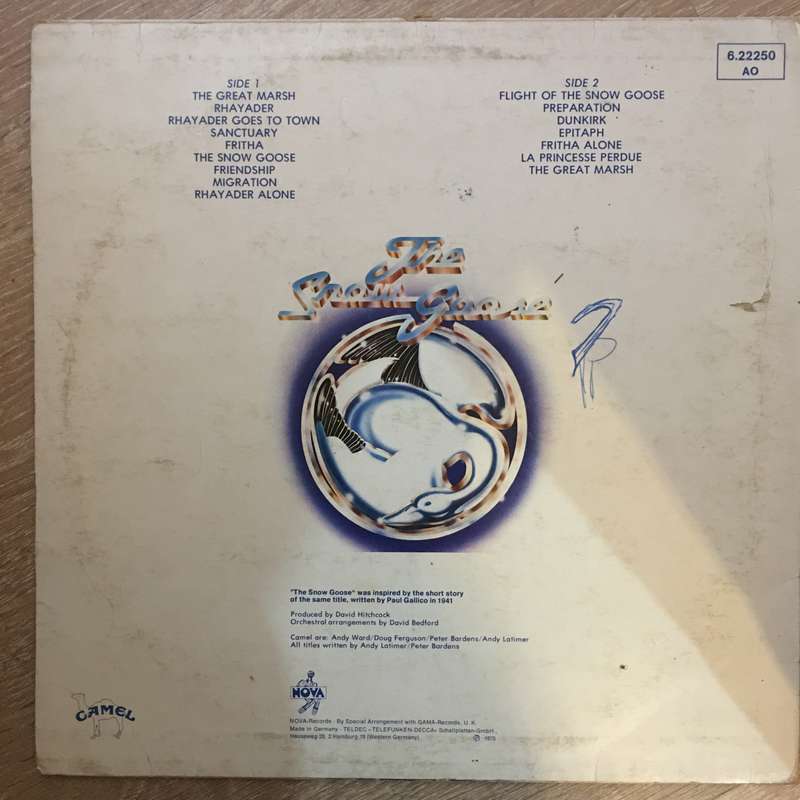 Camel - The Snow Goose - Vinyl LP Record  (G+)