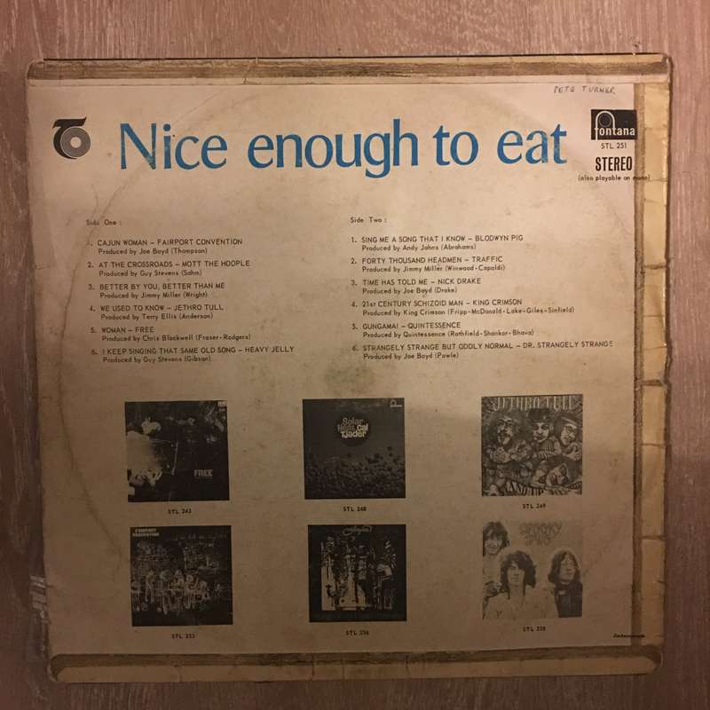 Nice Enough To Eat - Vinyl LP Record - Opened  - Very-Good- Quality (VG-)