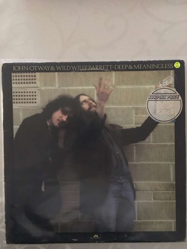 John Otway & Wild Willy Barrett  Deep & Meaningless  - Vinyl LP - Opened  - Very-Good+ Qual...