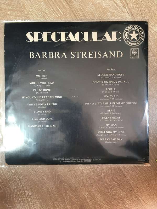 Barbara Streisand - Spectacular  - Vinyl LP - Opened  - Very-Good Quality (VG)