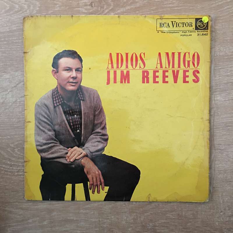 Jim Reeves - Adios Amigo - Vinyl LP Record - Opened  - Good Quality (G)
