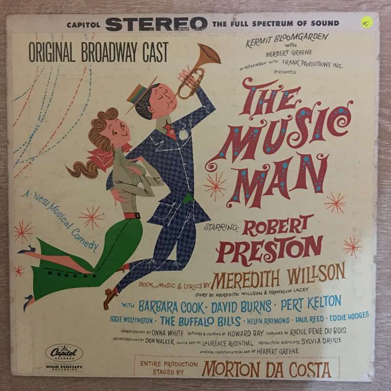 Meredith Willson  The Music Man - Original Broadway Cast   Vinyl LP Record - Opened  ...
