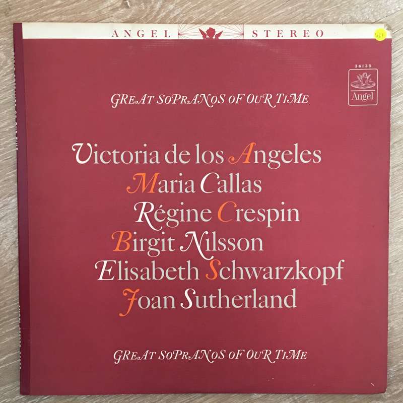 Various - Great Sopranos Of Our Time - Vinyl LP Record - Opened  - Very-Good+ Quality (VG+)
