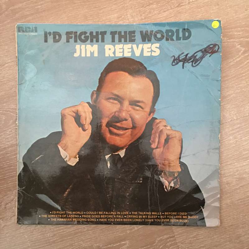 Jim Reeves - I'd Fight The World - Vinyl LP Record - Opened  - Good Quality (G)