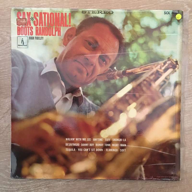 Boots Randolph - Saxational - Vinyl LP Record - Opened  - Very-Good Quality (VG)