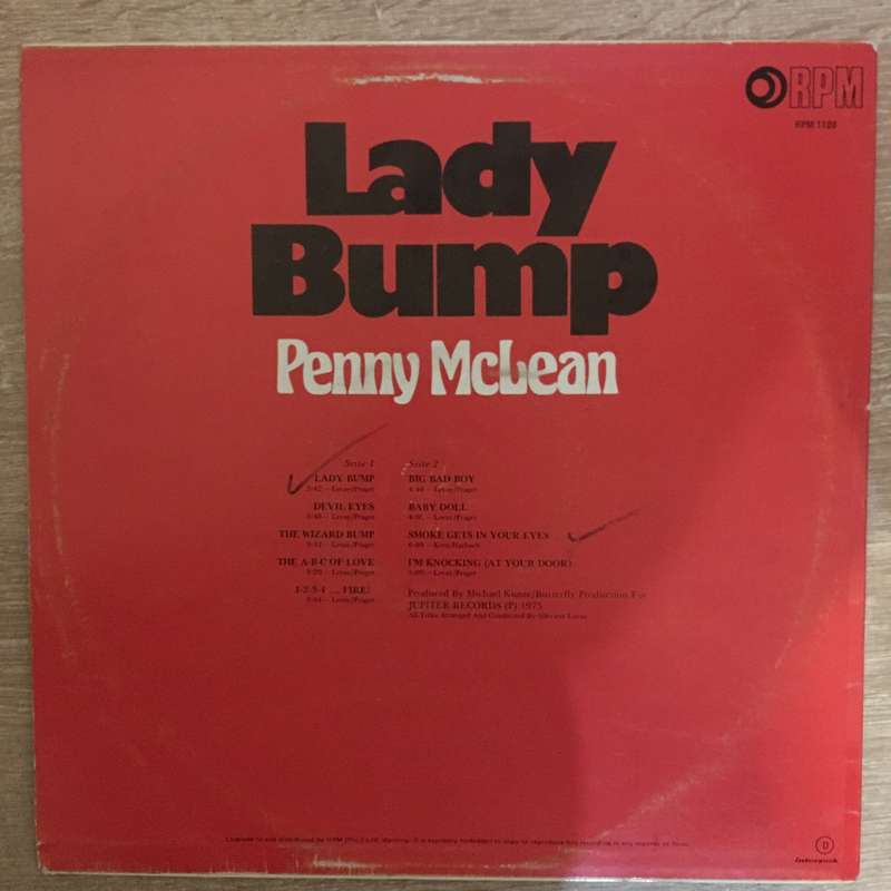 Penny McLean  Lady Bump - Vinyl LP Record - Opened  - Very-Good Quality (VG)