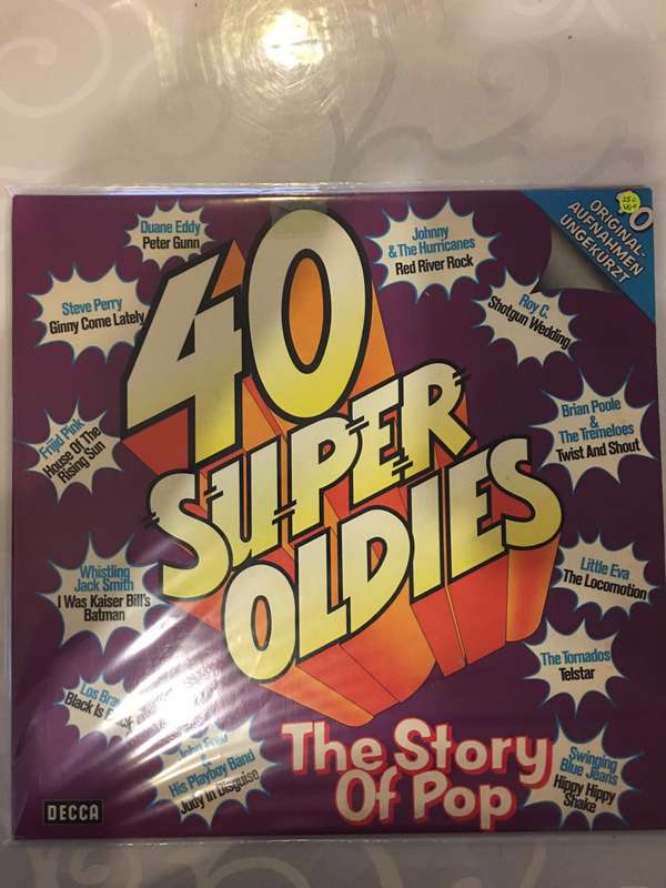 40 Super Oldies - The Story of Pop - Double Vinyl LP - Opened  - Very-Good+ Quality (VG+)