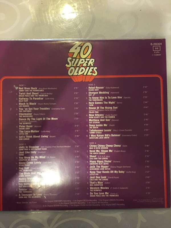 40 Super Oldies - The Story of Pop - Double Vinyl LP - Opened  - Very-Good+ Quality (VG+)