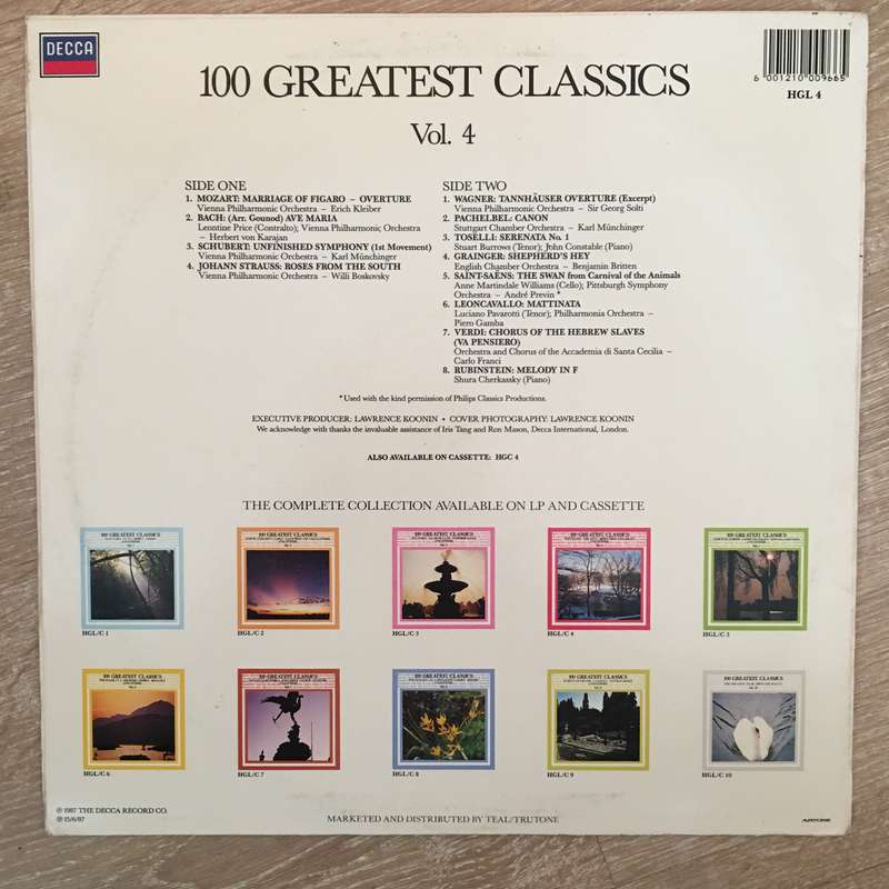 100 Greatest Classics - Vol 4  -  Vinyl LP Record - Very-Good+ Quality (VG+)