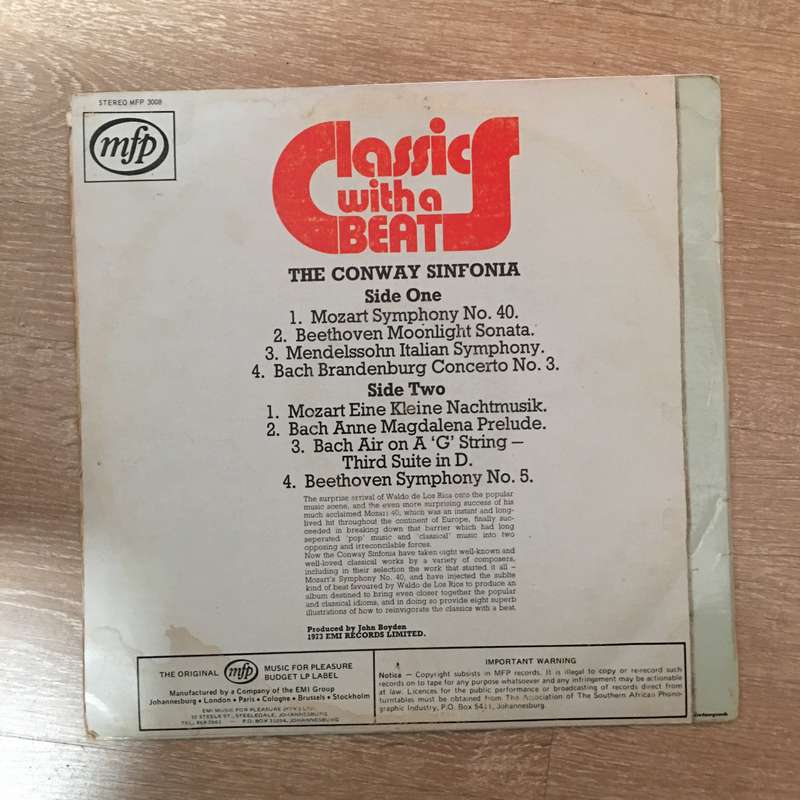 Classics With a Beat  - Vinyl LP Record - Opened  - Very-Good- Quality (VG-)