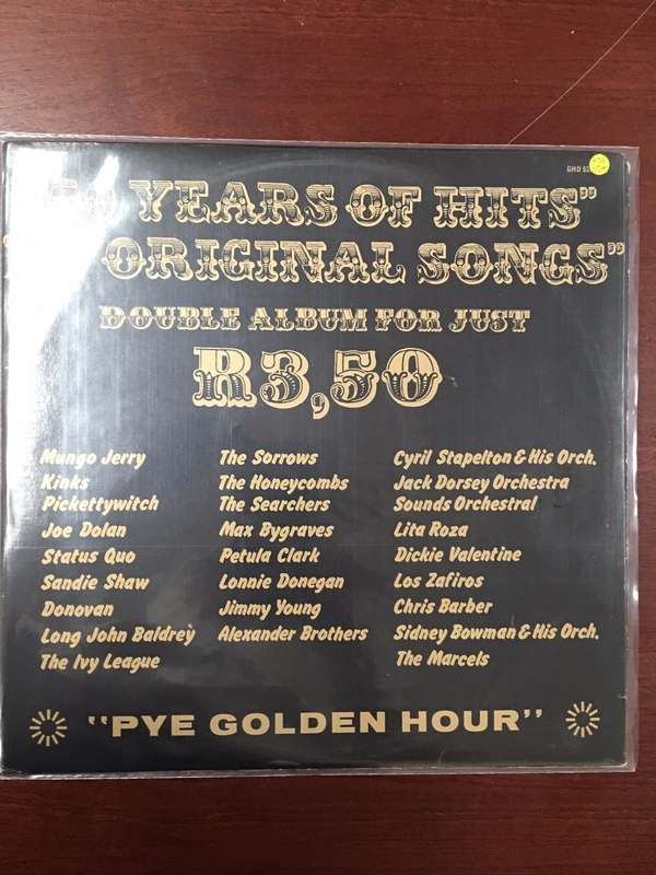 50 Years of Hits - 50 Original Songs  - Double Vinyl LP - Opened  - Very-Good+ Quality (VG+)