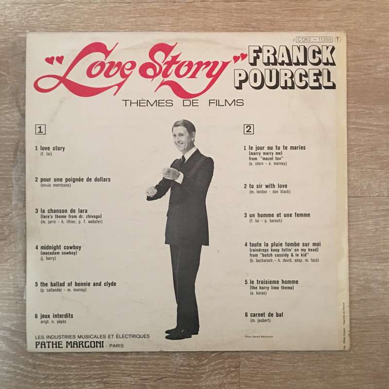 Frank Pourcell - Love Story  - Vinyl LP Record - Opened  - Very-Good- Quality (VG-)