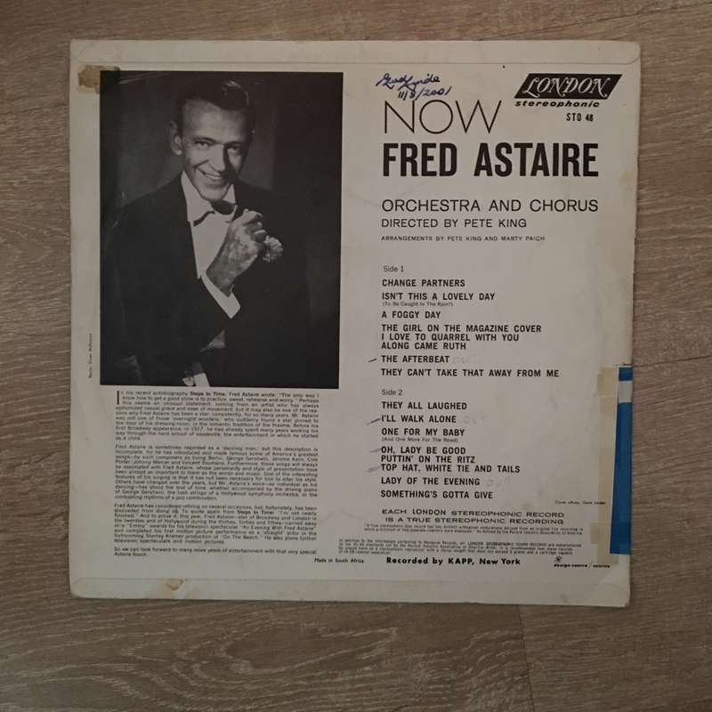 Fred Astaire - Now - Vinyl LP Record - Opened  - Very-Good Quality (VG)