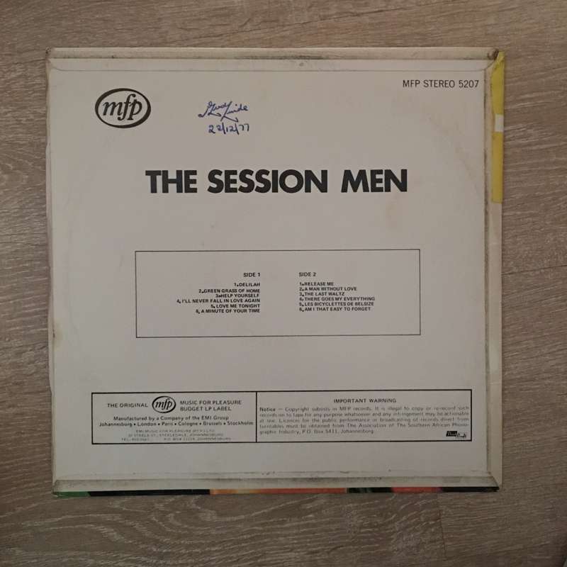 Tom Jones and Engelbert Humperdinck - by The Sessionmen - Vinyl LP Record - Opened  - Good+ Quali...