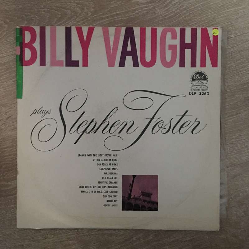 Billy Vaughn Plays Stephen Foster - Vinyl LP Record - Opened  - Very-Good+ Quality (VG+)