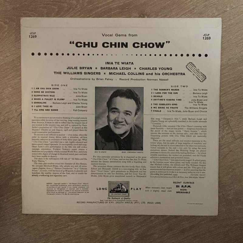 Michael Collins And His Orchestra  Chu Chin Chow - Vinyl LP Record - Opened  - Very-Good+ Q...