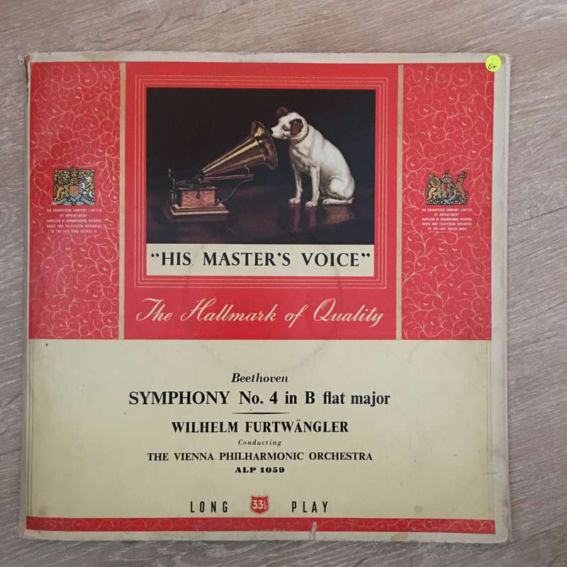 Wilhelm Furtwängler - Beethoven Symphiny No 4 in B Flat Minor - Vienna Philharmonic -  Vinyl Rec...