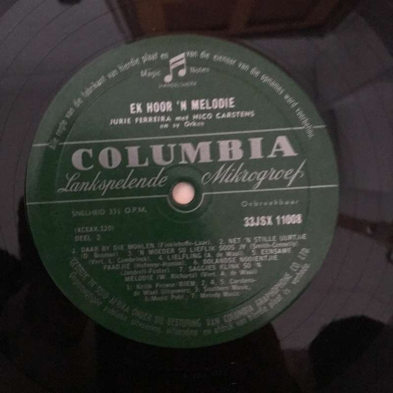 Jurie Ferreira - Ek Hoor 'n Melodie  - Vinyl LP Record - Opened  - Very-Good- Quality (VG-)