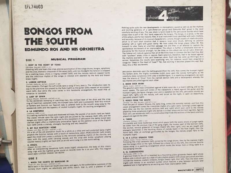 Edmundo Ross and his Orchestra - Bongos from the South - Phase 4 Stereo - 4 Track Original Reel T...