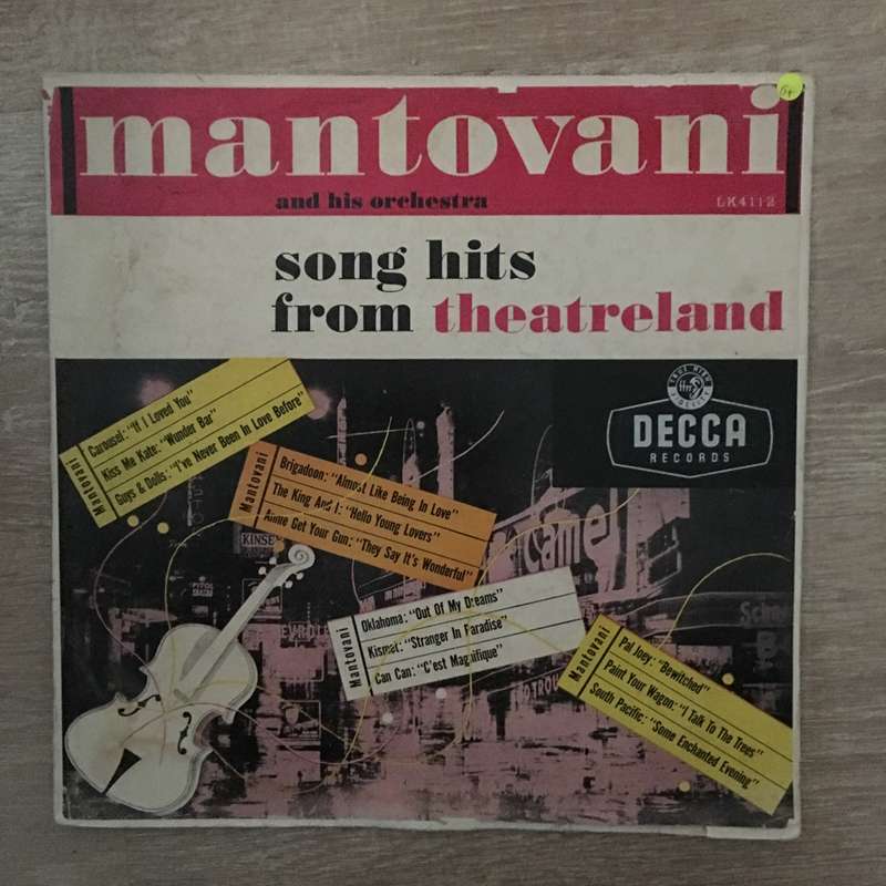 Mantovani - Songs Hits From Theatre Land - Vinyl LP Record - Opened  - Good+ Quality (G+)
