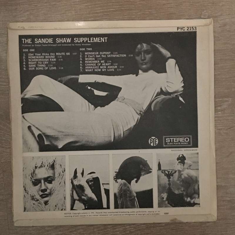 The Sandie Shaw Supplement - Vinyl LP Record - Opened  - Very-Good Quality (VG)